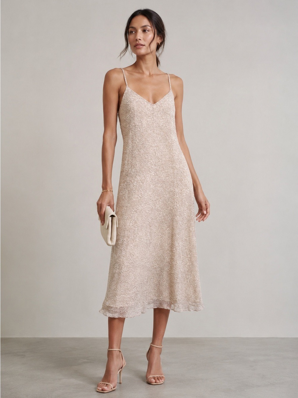 Derek Lam 10 Crosby 100% Silk Midi Dress Sz 4